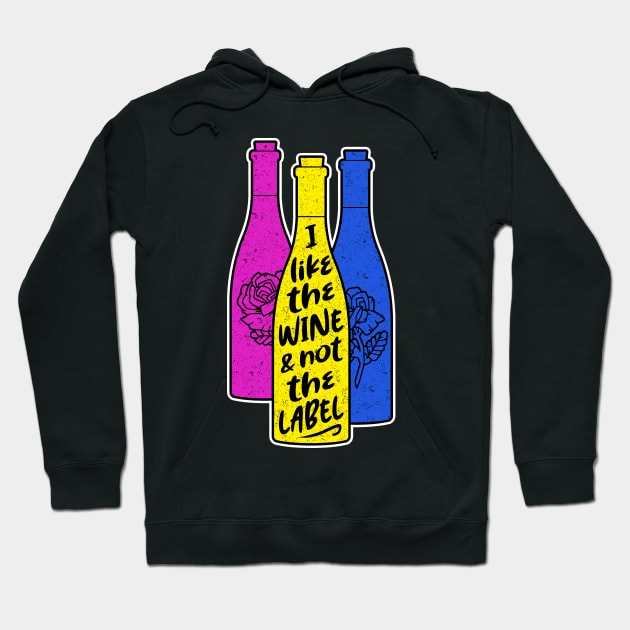 The wine not the label Hoodie by NinthStreetShirts